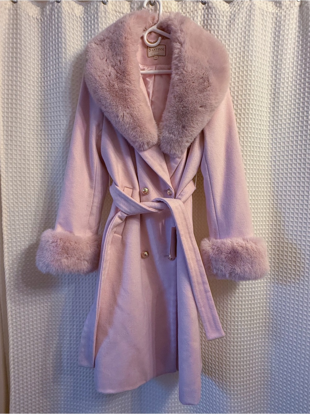 Santinni Light Pink Coat - Picture 3 of 7